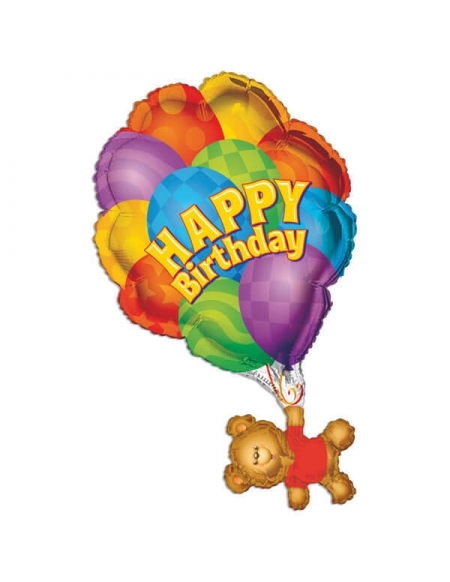 Globo Oso Feliz Cumpleaños - Forma 72cm Foil Poliamida - K1759928