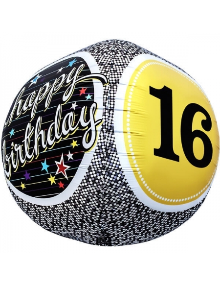 Globo 16th Birthday - Esferico 43cm Foil Poliamida - NSB01148