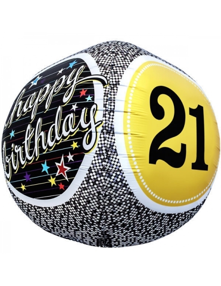 Globo 21st Birthday - Esferico 43cm Foil Poliamida - NSB01150