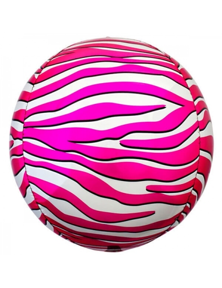Globo Zebra Rosa - Esferico 43cm Foil Poliamida - NSB00892