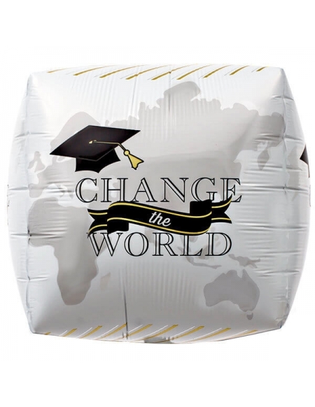 Globo Change the World - Cubo 43cm Foil Poliamida - NSB01056