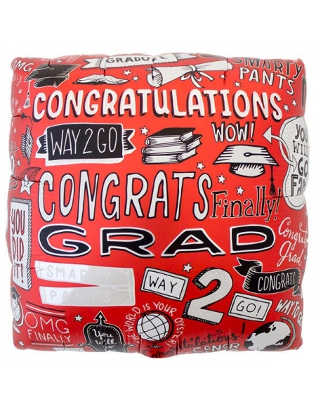 Globo Grad Doodles Cube 43cm NSB-01069 Cubo 43cm NSB01069