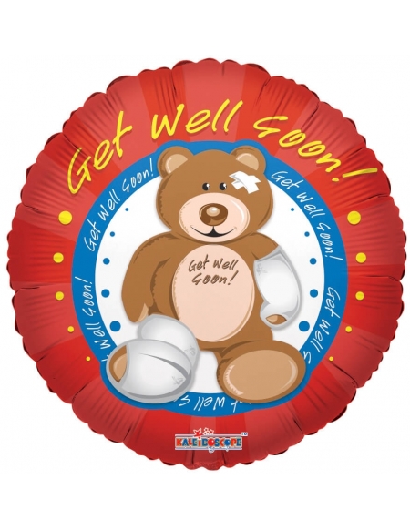 Globo Oso Mejorate - Get Well - Redondo 45cm Foil Poliamida - K1914918