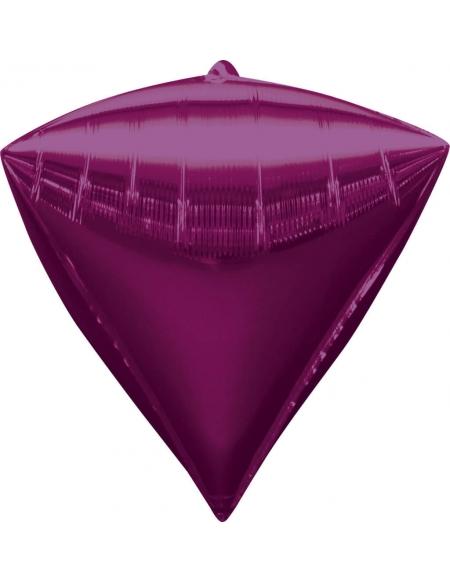 Globo Diamante 3D 43cm Rosa Hot - DIAMONDZ Foil Poliamida - A2834199