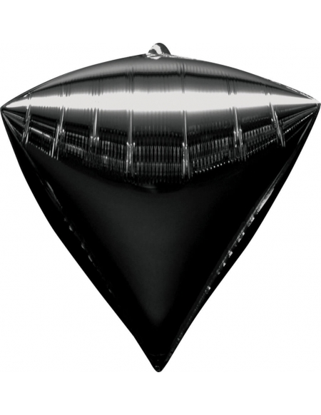 Globo Diamante 3D 43cm Negro - DIAMONDZ Foil Poliamida - A2834699