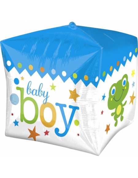 Globo Sweet Baby Boy Block - Cubo 3D 43cm Foil Poliamida - A2838101