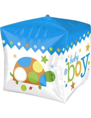 Globo Sweet Baby Boy Block - Cubo 3D 43cm Foil Poliamida - A2838101 2