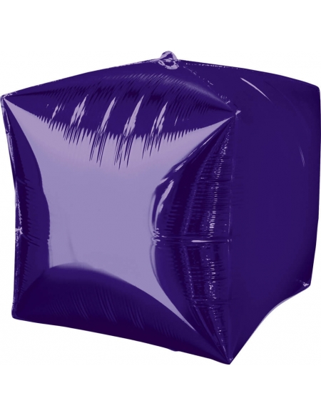 Globo Cubo 3D 40cm Purpura - CUBEZ Foil Poliamida - A2839099
