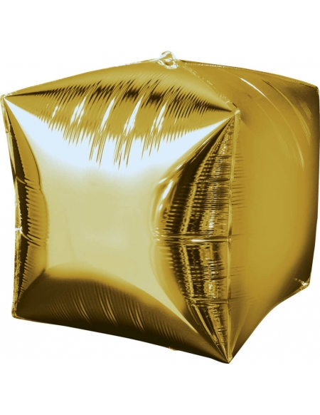Globo Cubo 3D 40cm Oro - CUBEZ Foil Poliamida - A2833699