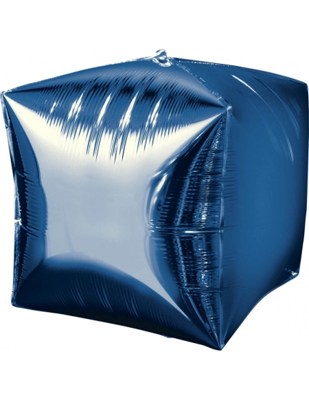 Globo Cubo 3D 40cm Azul - CUBEZ Foil Poliamida - A2833899