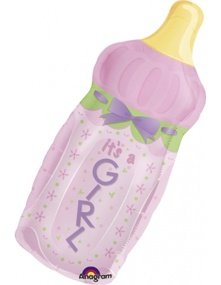 Globo Baby Bottle Girl - Forma 79x33cm Foil Poliamida -A1425301