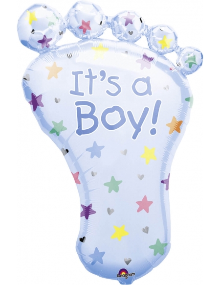 Globo Its a Boy Foot - Forma 82x58cm Foil Poliamida -A0768801