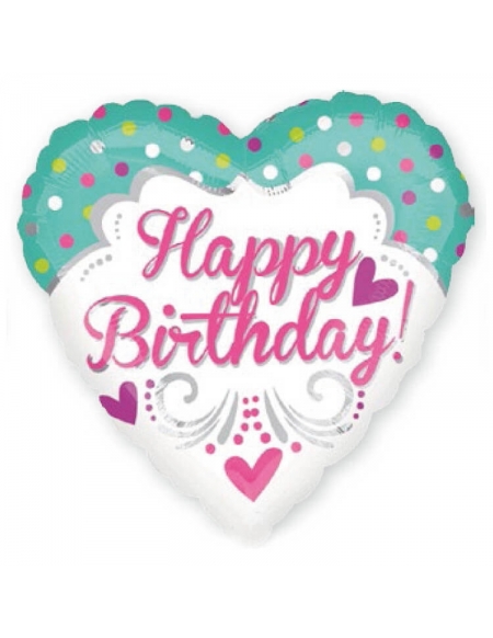 Globo Princess Bday - Corazon 45cm Foil Poliamida - A3072401