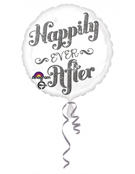 Globo Happily Ever After Shimmer Redondo 45cm Foil Poliamida A2873201