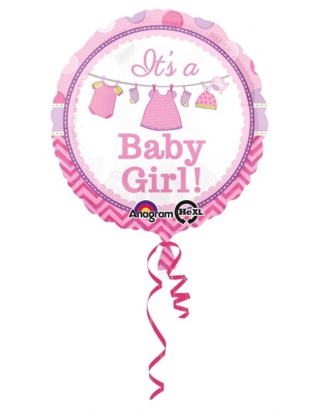 Globo Shower With Love Girl - Redondo 45cm Foil Poliamida - A3090901