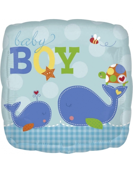 Globo Ahoy Baby Boy - Cuadrado 45cm Foil Poliamida - A2456201