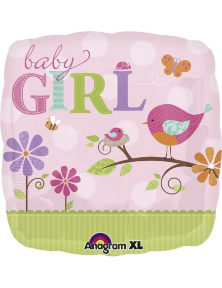 Globo Tweet Baby Girl - Cuadrado 45cm Foil Poliamida - A2508401