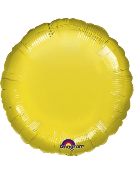 Globo Redondo 45cm Amarillo - Foil Poliamida - A8005002