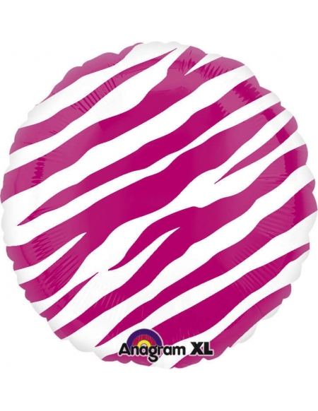 Globo Redondo 45cm Pink Zebra - Foil Poliamida - A11958501