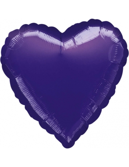 Globo Corazon 45cm Purpura - Foil Poliamida - A1059702