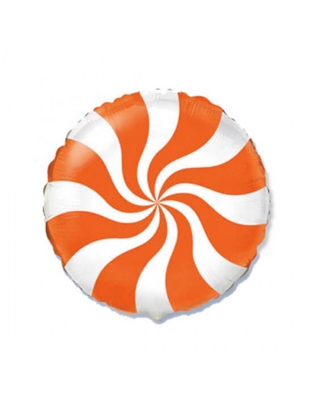 Globo Caramelo Naranja - Redondo 45cm Foil Poliamida - F401576N