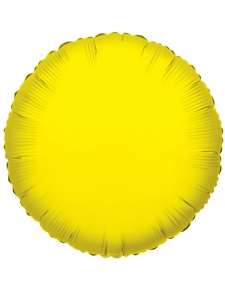 Globo Redondo 10cm Amarillo Foil Poliamida