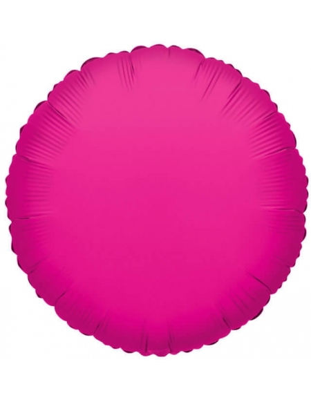 Globo Redondo 22cm Rosa Hot - Foil Poliamida - K3407509