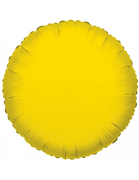 Globo Redondo 45cm Amarillo Opaco - Foil Poliamida - K17791