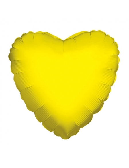 Globo Corazon 10cm Amarillo - Foil Poliamida - K3409904