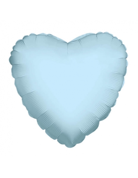 Globo Corazon 10cm Azul Claro - Foil Poliamida - K3410004