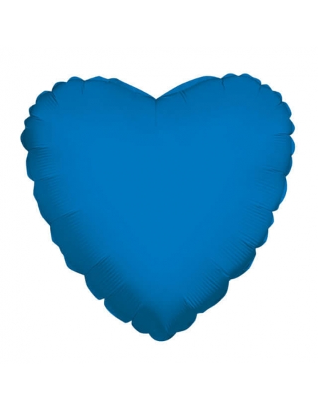 Globo Corazon 10cm Azul Royal - Foil Poliamida - K3410104