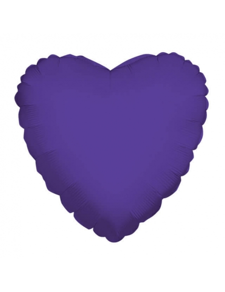 Globo Corazon 10cm Purpura - Foil Poliamida - K3410604