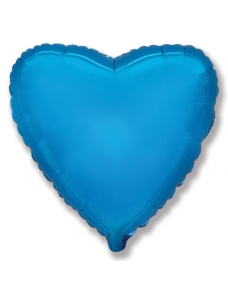 Globo Corazon 23cm Azul Royal - Foil Poliamida - F202500A