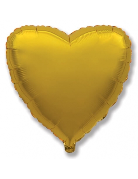 Globo Corazon 23cm Oro - Foil Poliamida - F202500O