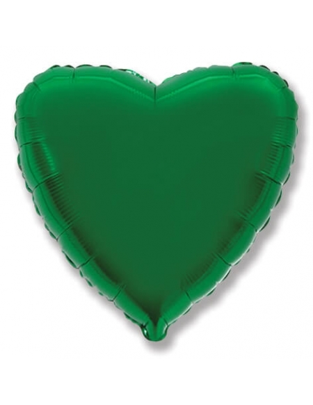 Globo Corazon 78cm Verde Esmeralda - Foil Poliamida - F206500VE