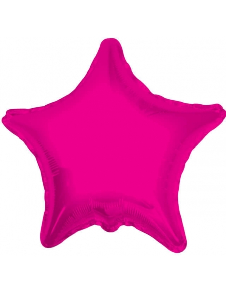 Globo Estrella 10cm Rosa Hot