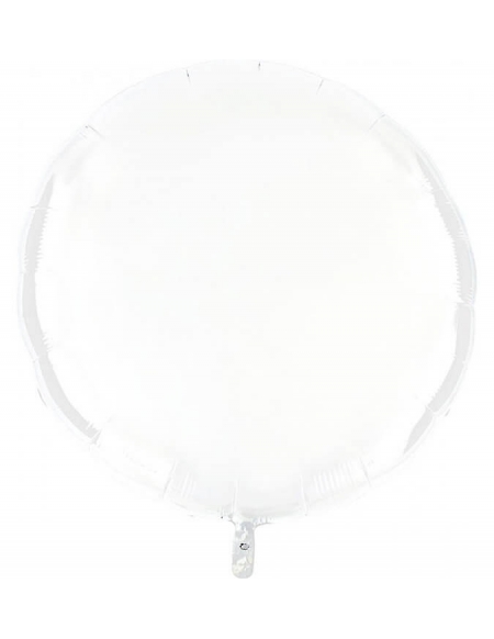 Globo Redondo 91cm Blanco - Foil Poliamida - G36018WH