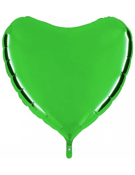 Globo Corazon 91cm Verde Esmeralda - Foil Poliamida - G36103GR