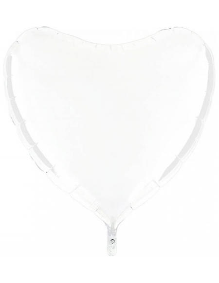 Globo Corazon 91cm Blanco - Foil Poliamida - G36118WH