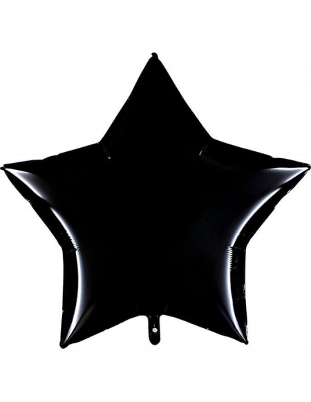 Globo Estrella 91cm Negro - Foil Poliamida - G36204K