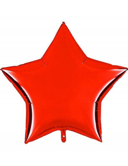 Globo Estrella 91cm Rojo - Foil Poliamida - G36208R