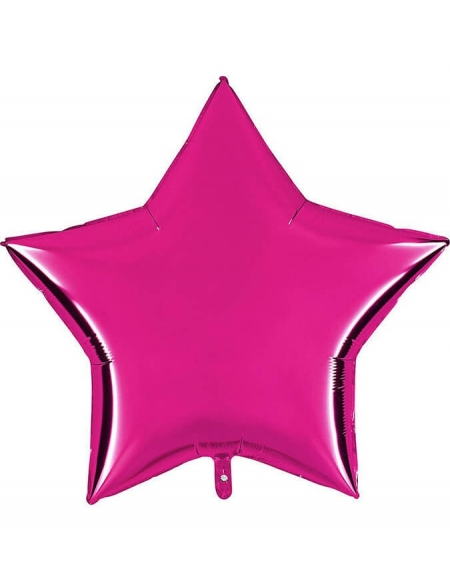 Globo Estrella 91cm Rosa Hot - Foil Poliamida - G36214M