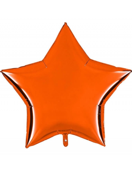 Globo Estrella 91cm Naranja - Foil Poliamida - G36215O