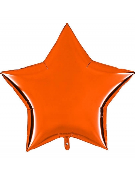 Globo Estrella 91cm Naranja - Foil Poliamida - G36215O