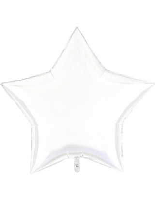Globo Estrella 91cm Blanco - Foil Poliamida - G36218WH