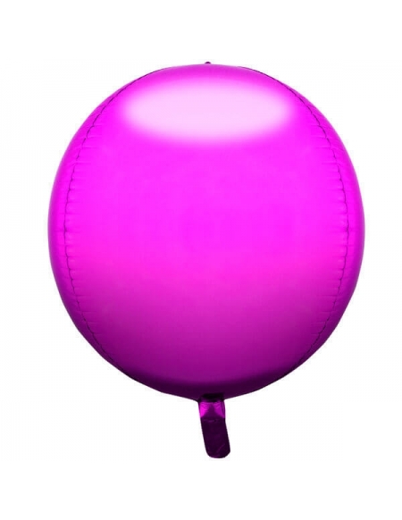 Globo Esferico 43cm Rosa Hot - Foil Poliamida - NSB01006