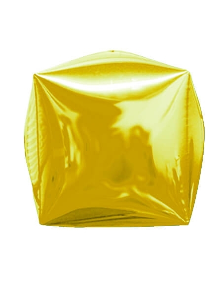 Globo Cubo 40cm Oro - Foil Poliamida - S2392