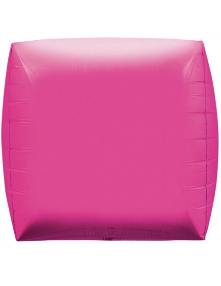 Globo Cubo 43cm Rosa Hot - Foil Poliamida - NSB01012