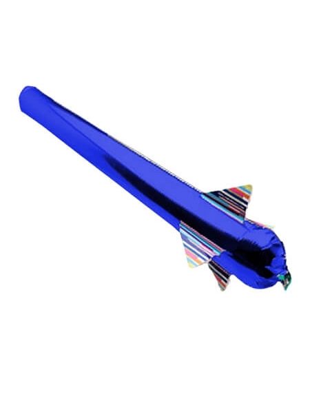 Globos Alargados Cohetes Azul - Foil Poliamida - S2007BL