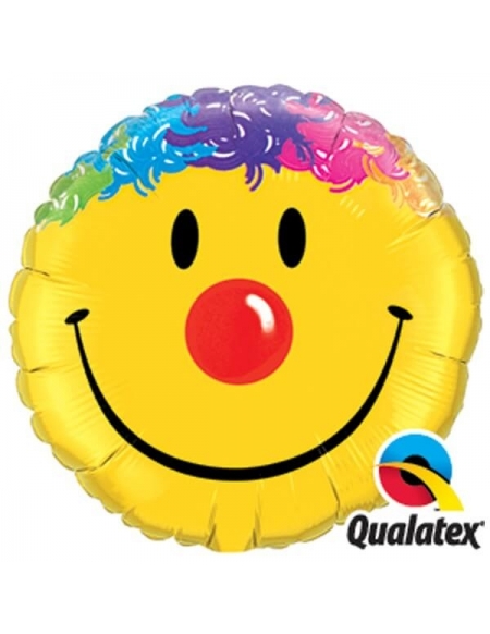 Globo Cara Smiley - Redondo 45cm Foil Poliamida - Q26046